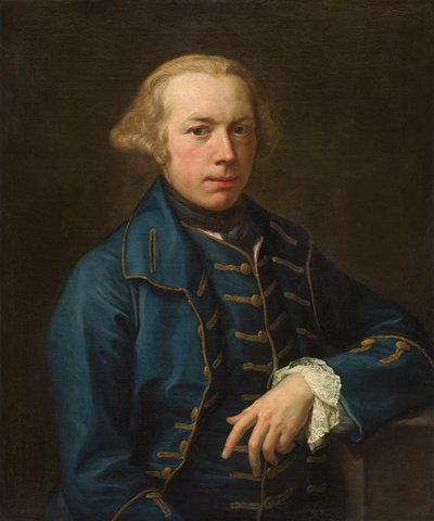 Porträt eines Gentlemans, um 1762 von Pompeo Girolamo Batoni